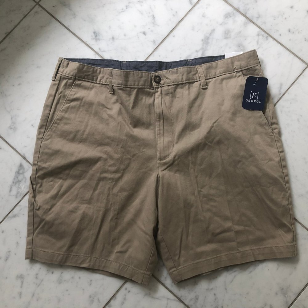 BRAND NEW W/ TAGS: George Men’s Tan Shorts Size 40